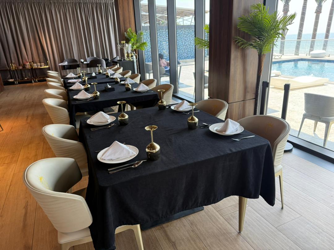 Ocean Terrace dining room overlooking the Chapter One pool